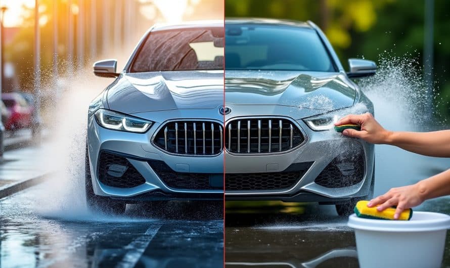 Lavage auto automatique ou manuel : quel impact réel sur la carrosserie ?