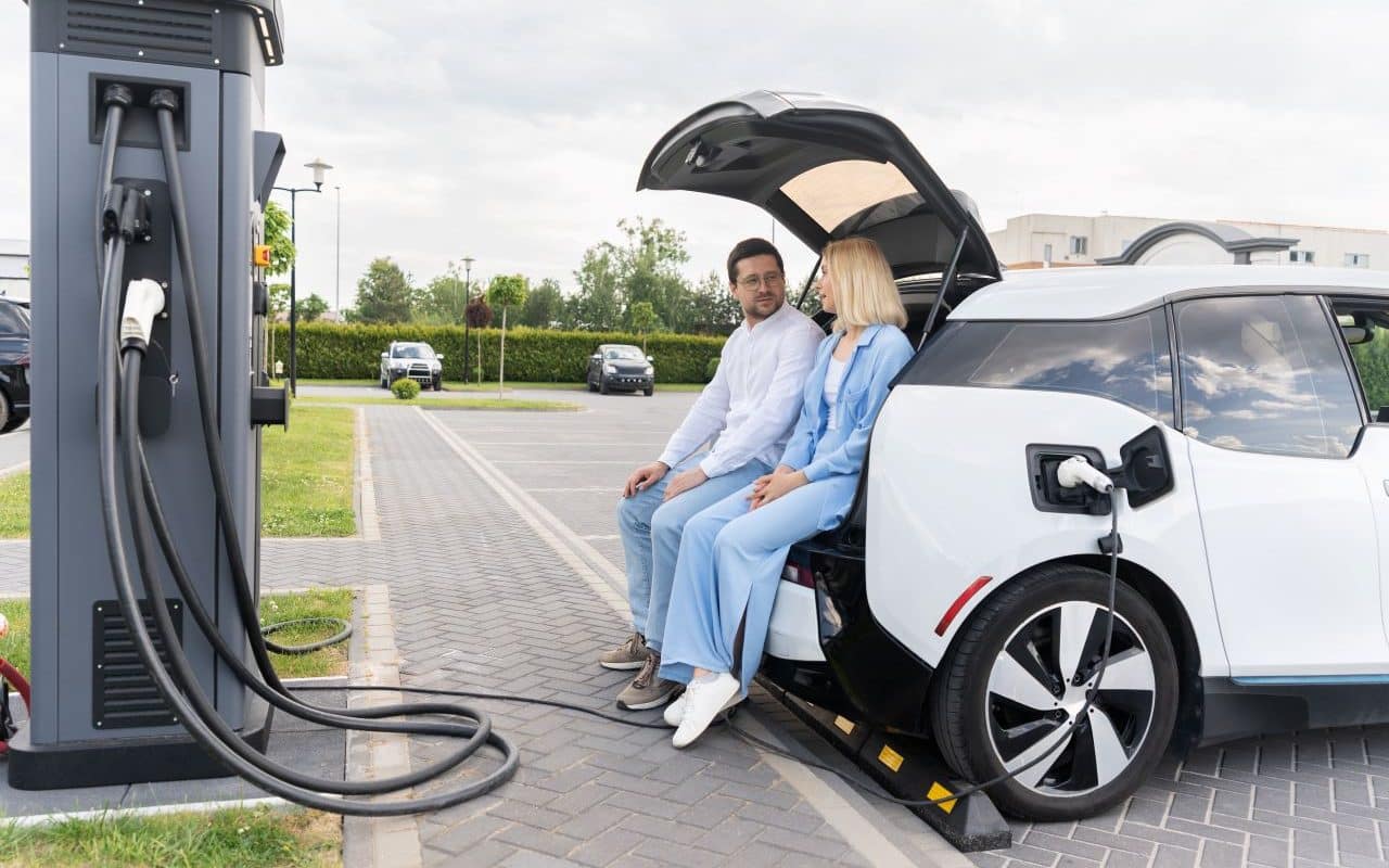 Une voiture électrique