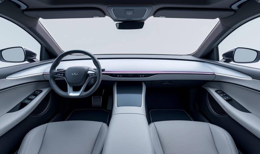 Découvrez l&rsquo;intérieur astucieusement conçu de cette magnifique voiture électrique chinoise développée en collaboration avec Huawei