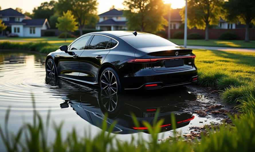 La Xiaomi SU7 prend un étang pour un parking : une vidéo dramatique montre comment le véhicule a évité le pire