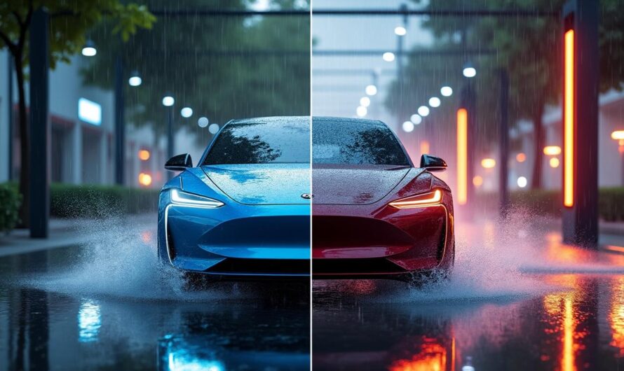 Conduire sous la pluie ou laver une voiture électrique : risque réel d’électrocution ou simple mythe ?