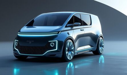 découvrez ce fourgon électrique au design audacieux, inspiré du tesla cybertruck, alliant innovation et style futuriste pour une expérience de conduite unique.
