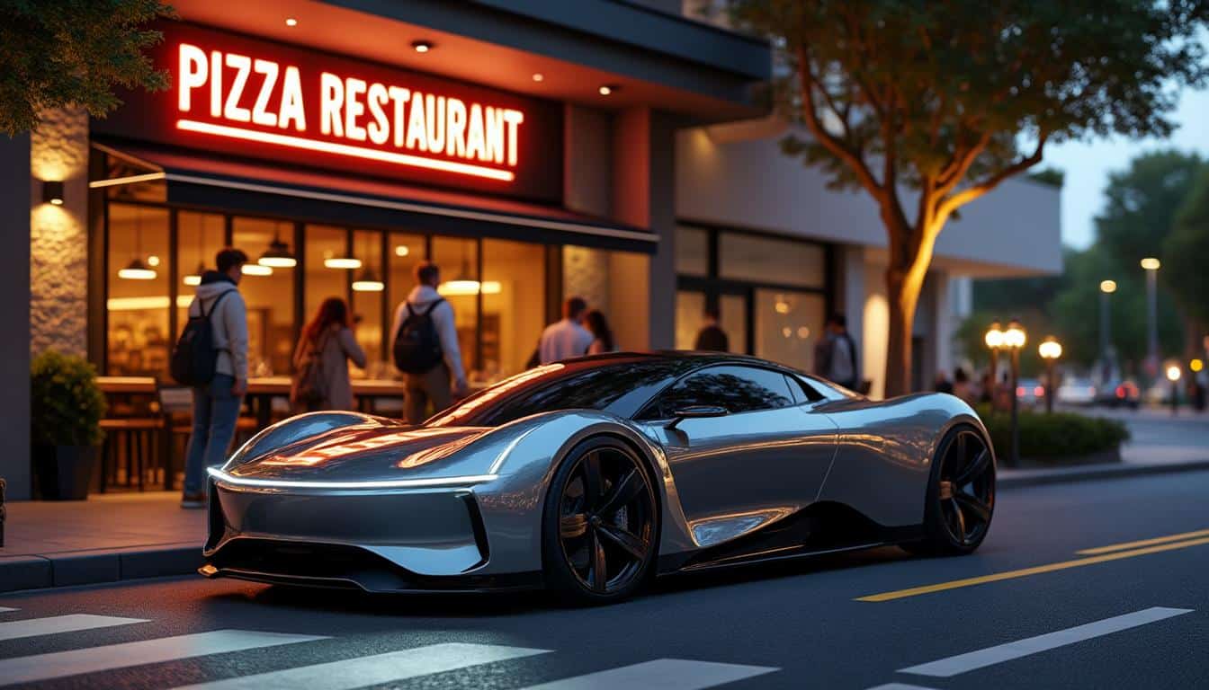 découvrez comment une simple commande de pizza s'est transformée en une surprise exceptionnelle, où des clients repartent au volant d'une voiture électrique grâce à une initiative unique.