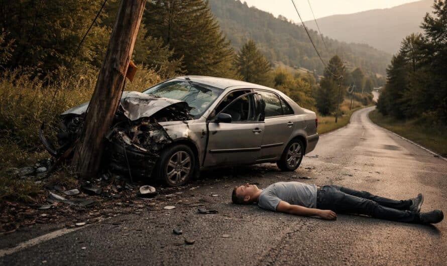 Accident tragique à Viuz-en-Sallaz : un véhicule heurte un poteau électrique, un homme de 30 ans perd la vie sur le coup