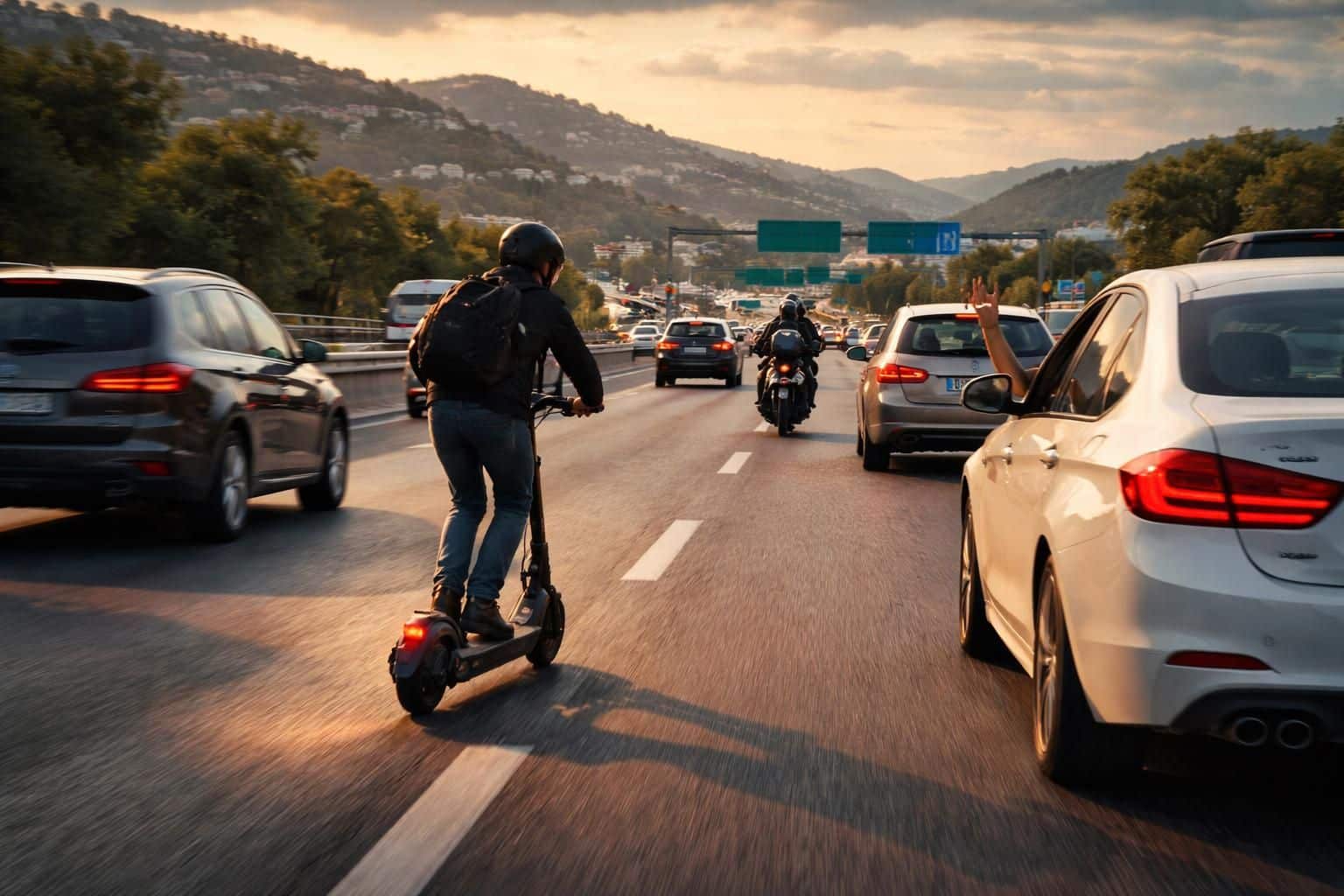 &agrave; nice, une trottinette &eacute;lectrique capable d'atteindre 90 km/h sur l'autoroute soul&egrave;ve de vives inqui&eacute;tudes quant &agrave; la s&eacute;curit&eacute;, un danger majeur d&eacute;nonc&eacute; par les autorit&eacute;s.
